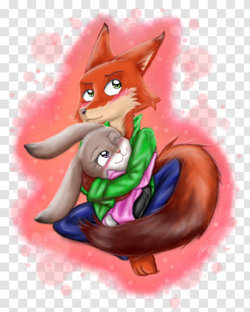 Lt. Judy Hopps Nick Wilde DeviantArt Whiskers Drawing - Mythical Creature - Y Transparent PNG