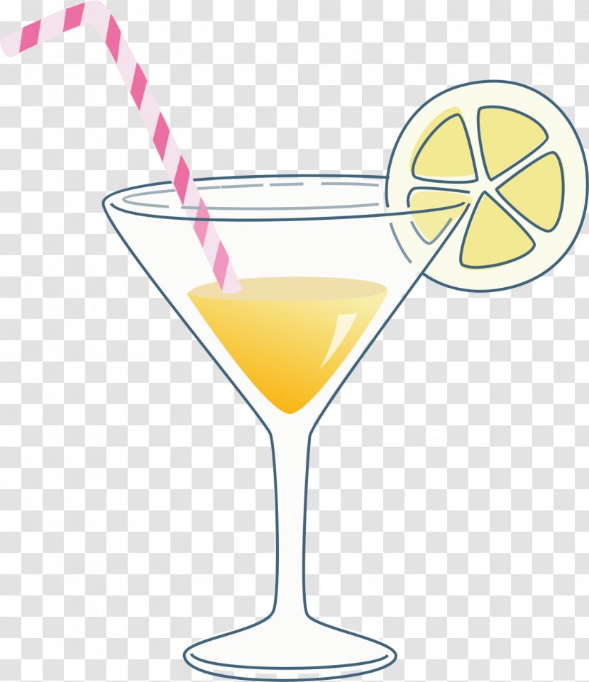 Cocktail Drink - Non Alcoholic Beverage - Hand-painted Transparent PNG