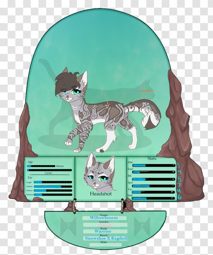 Cat Willowbreeze Warriors Art Ashfur - Line Transparent PNG