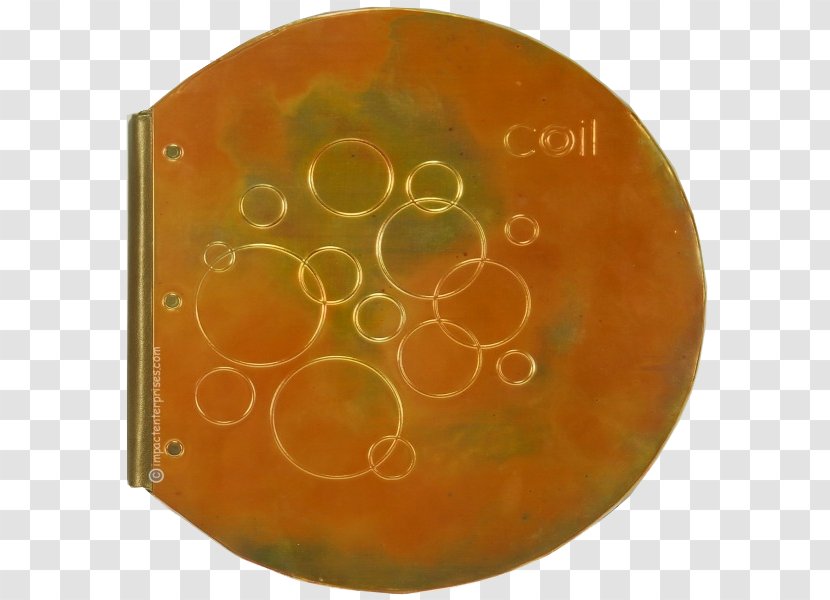 Circle - Orange - Metallic Copper Transparent PNG