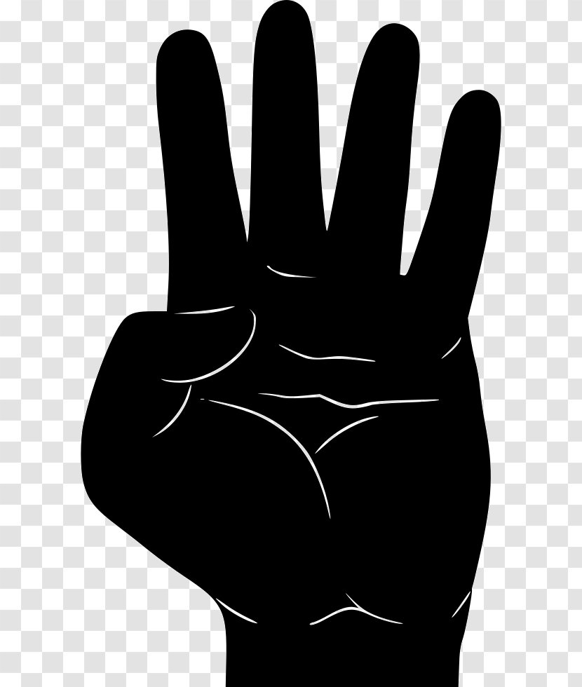 Thumb Hand Model Glove - Silhouette - Design Transparent PNG