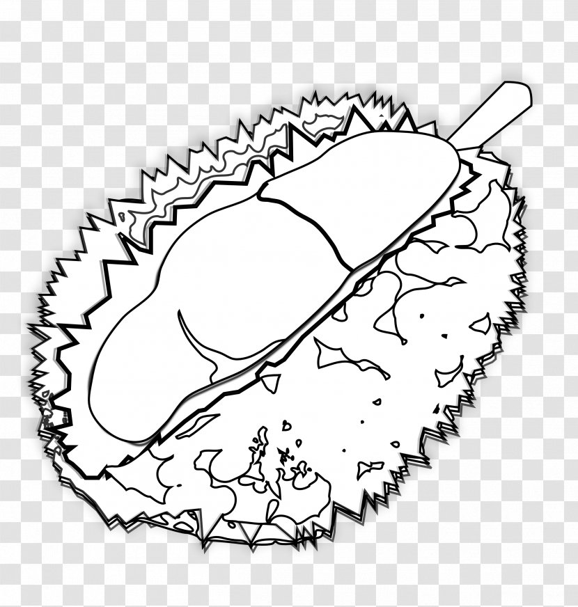 Durian Coloring Book Drawing Clip Art - Heart - Svg Transparent PNG