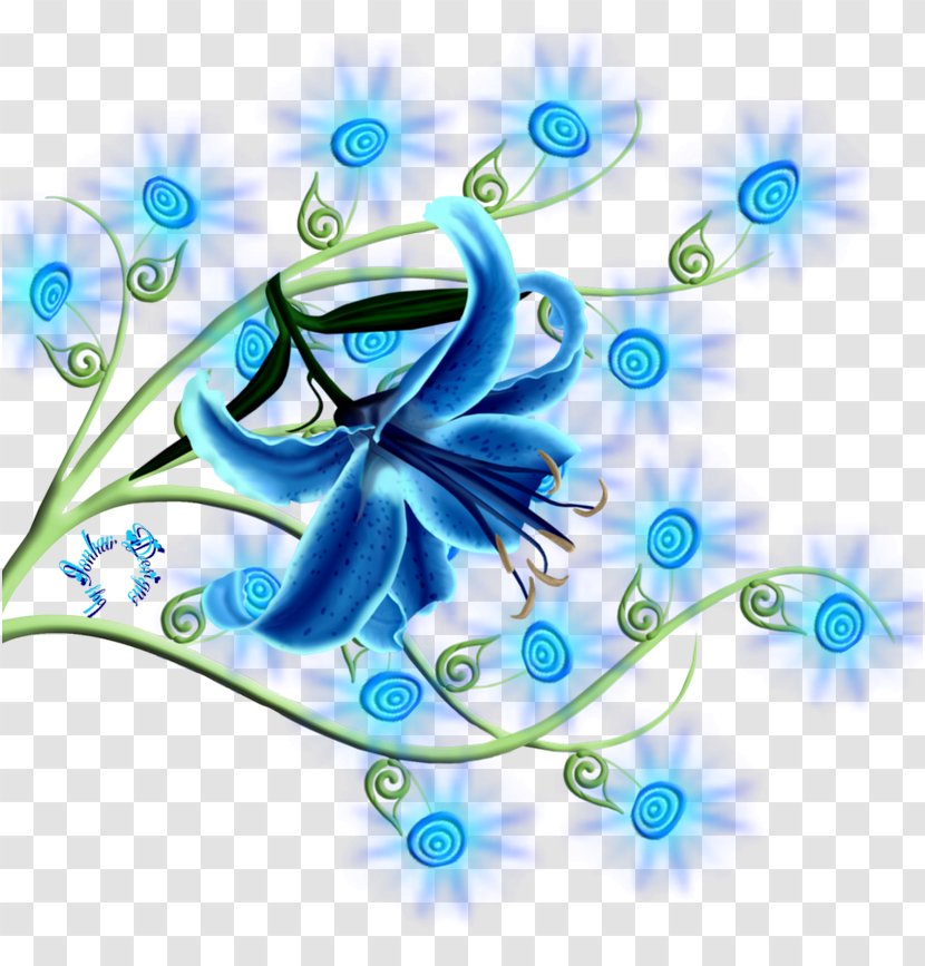 Flower Painting Clip Art Web Page 0 - Aqua - Baf Graphic Transparent PNG
