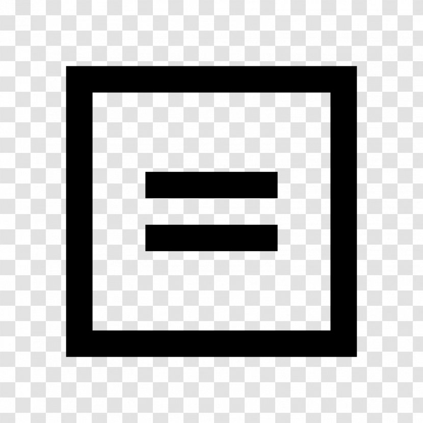 Equals Sign Symbol Transparent PNG