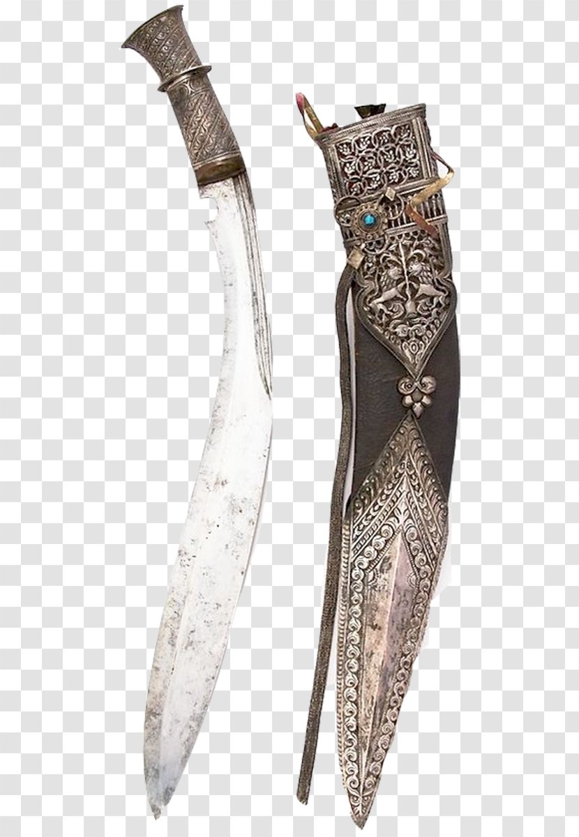 Nepal Knife Kukri Gurkha Weapon - Shoe - Ancient Sword Transparent PNG