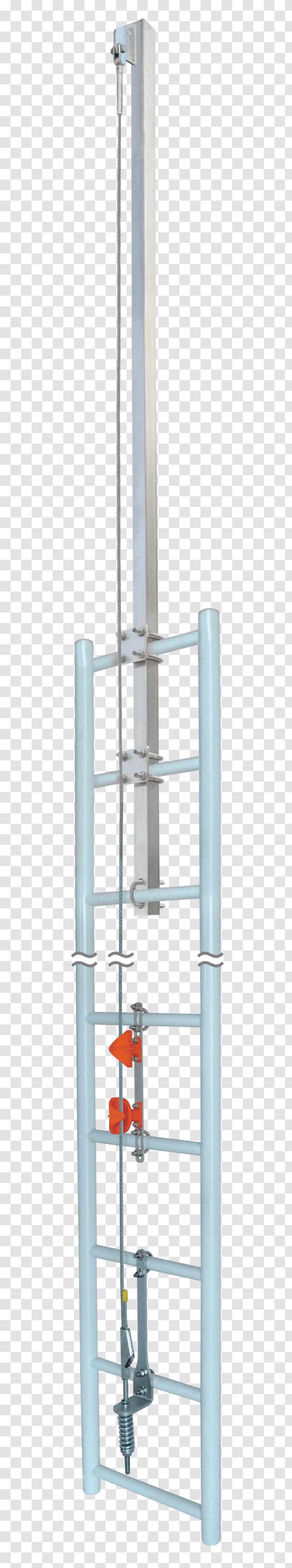 Galvanized Steel Stairs Şok - Defender - Vertical Rope Transparent PNG