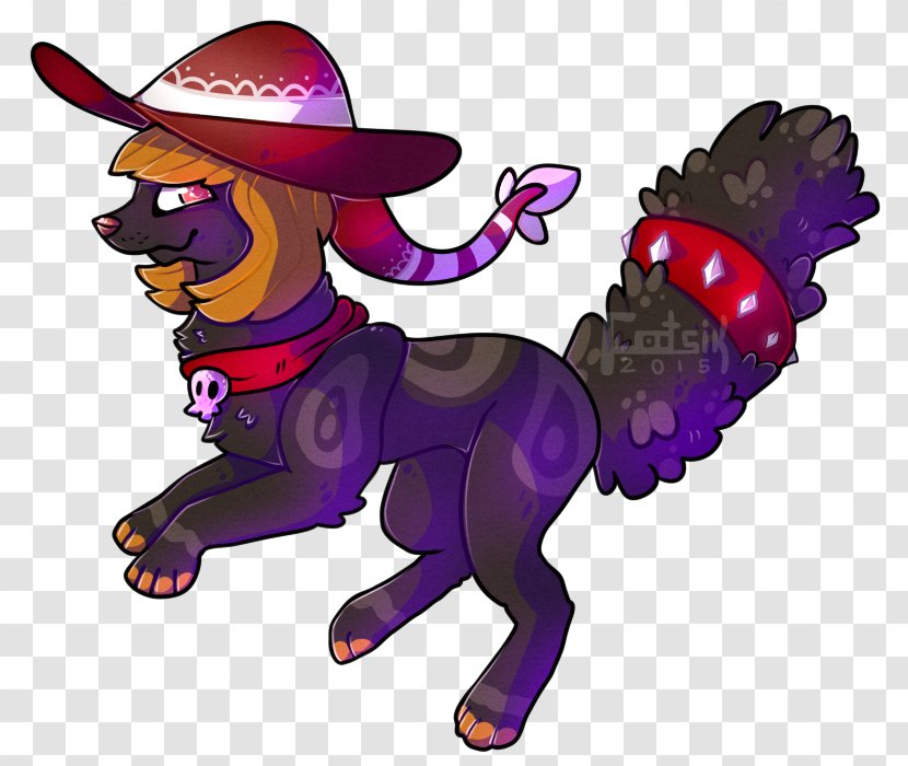 Dog Clip Art Horse Illustration Mammal - Purple Transparent PNG