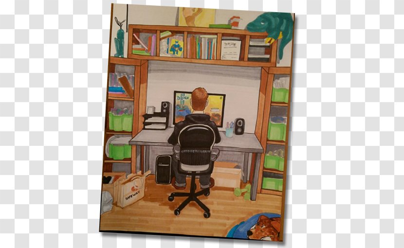 Shelf Bookcase Desk Dollhouse Google Play - Library - Home Transparent PNG