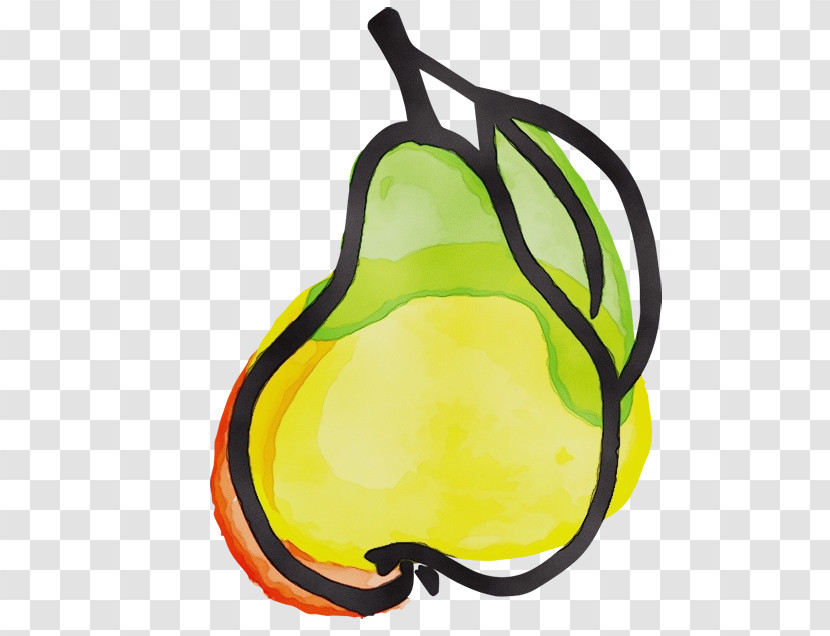 Pear Pear Yellow Plant Tree Transparent PNG
