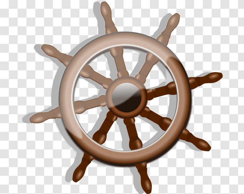Ship's Wheel Rudder Sailor Boat - Ship Transparent PNG