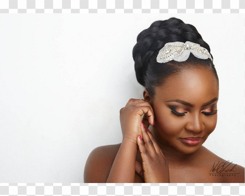 Hairstyle Braid Ponytail Cornrows Fashion - Updo - African American Woman Transparent PNG