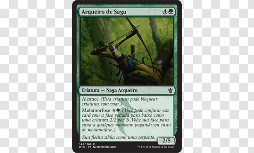 Magic: The Gathering Dominaria Collectible Card Game Playing Magic Points - Arqueiro Verde Transparent PNG