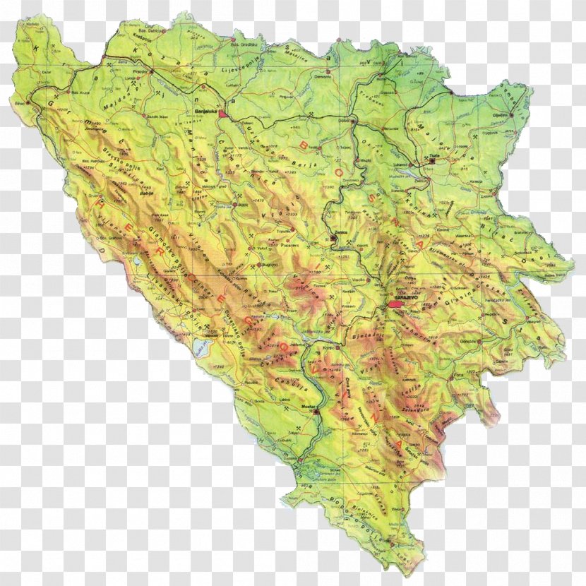 Tomislavgrad Kakanj Sarajevo Tešanj Map - Balkans Transparent PNG