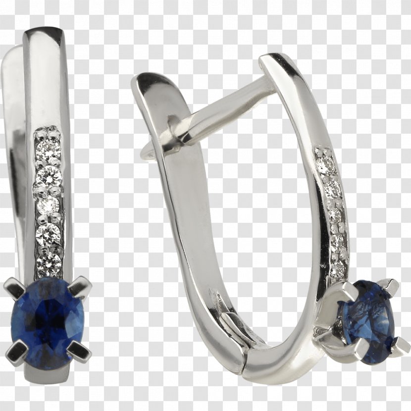 Sapphire Earring Brilliant Carat - Gemstone Transparent PNG