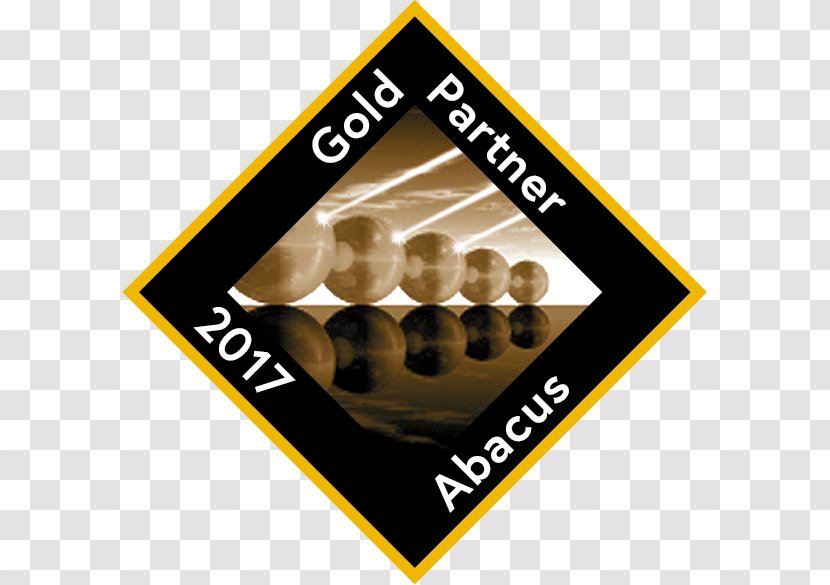 Logo Brand Gold Font - Abacus Transparent PNG