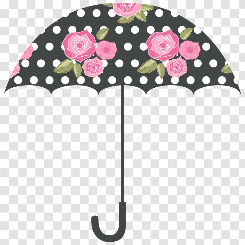 Shabby Chic Euclidean Vector - Flower Umbrella Transparent PNG