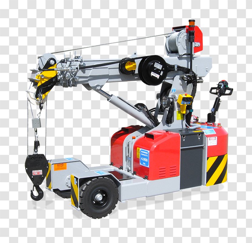 Mobile Crane Lifting Equipment Heavy Machinery - Truck Transparent PNG