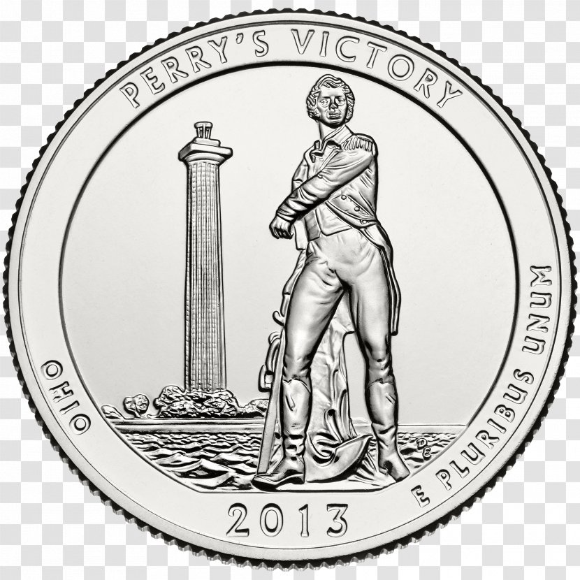 Perry's Victory And International Peace Memorial Philadelphia Mint Perry Monument Denver Battle Of Lake Erie - Quarter Transparent PNG