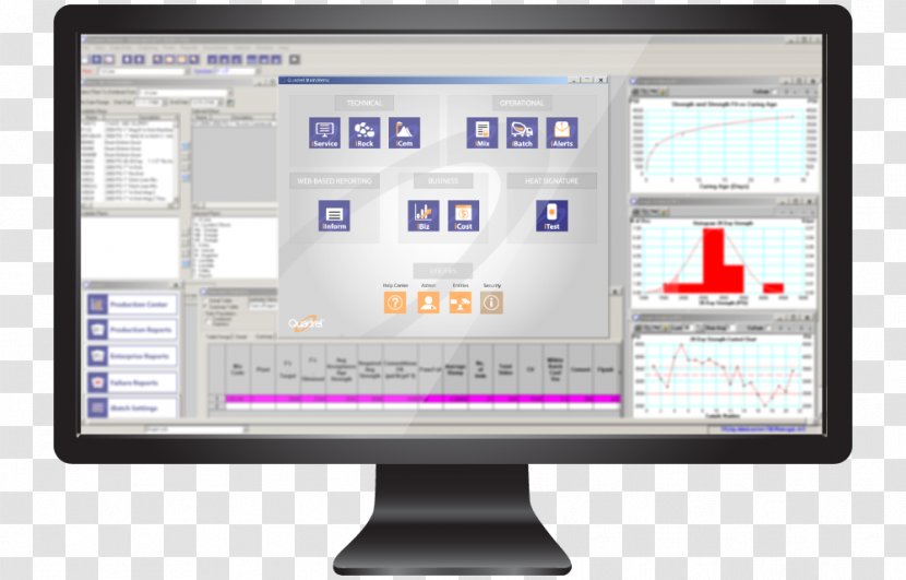 Computer Software Ready-mix Concrete Plant Management - Quality - Quadrel Transparent PNG