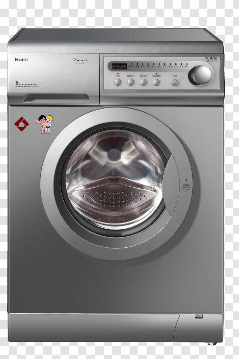 Washing Machine Haier Home Appliance - Electronics - Design Material Transparent PNG