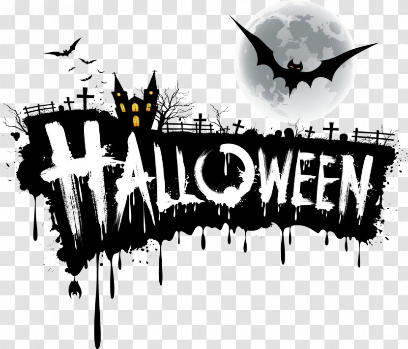 Halloween Jack-o'-lantern Font - Logo - Vector Design Transparent PNG