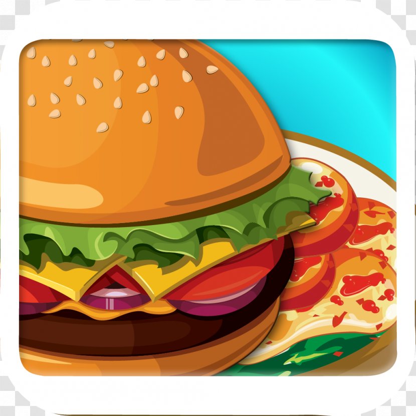 Hamburger Cheeseburger French Fries Fast Food KFC - Sandwich - Burger King Transparent PNG