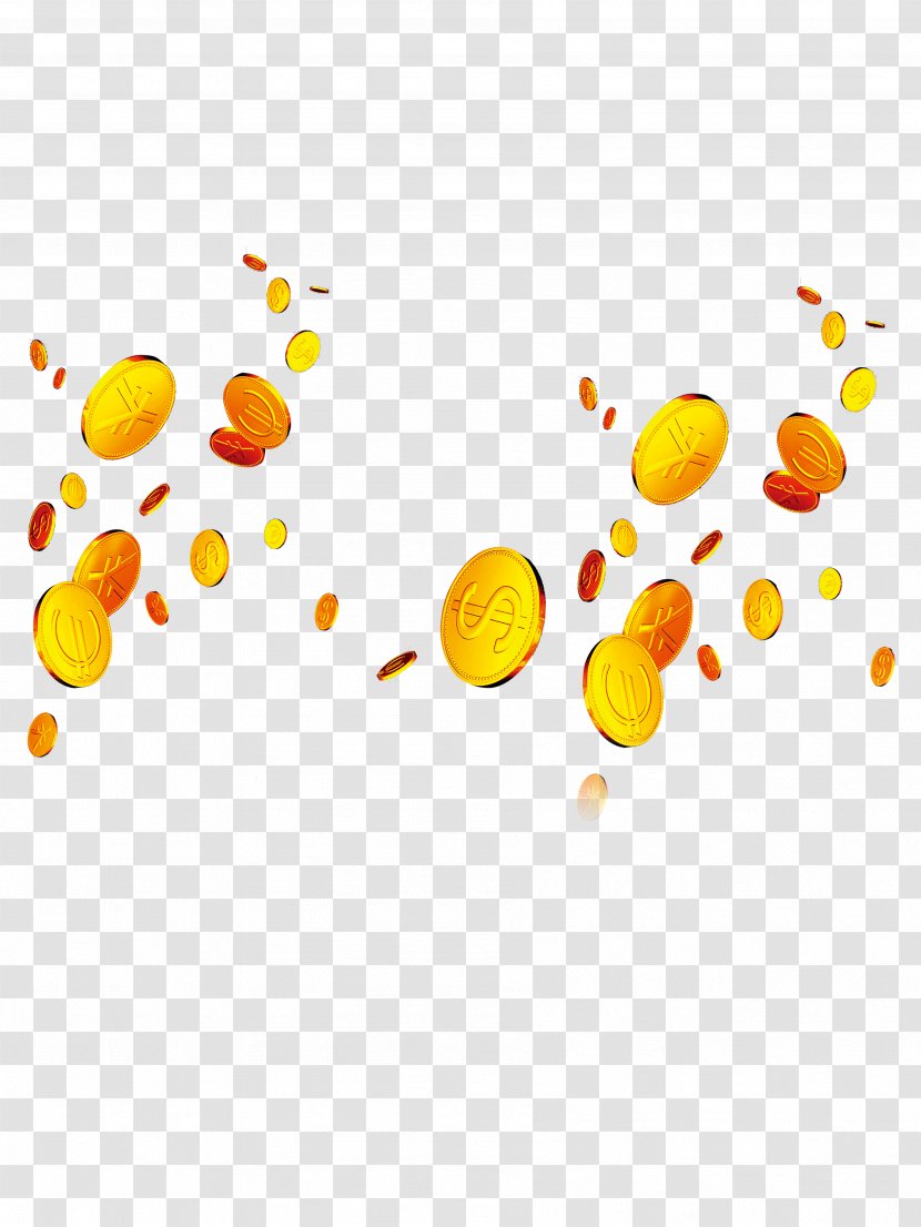 Coin Fly Flying Coins Gold Transparent PNG
