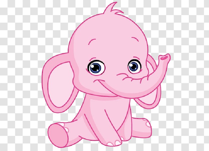 Cartoon Infant Drawing Clip Art - Silhouette - Baby Elephant Transparent PNG