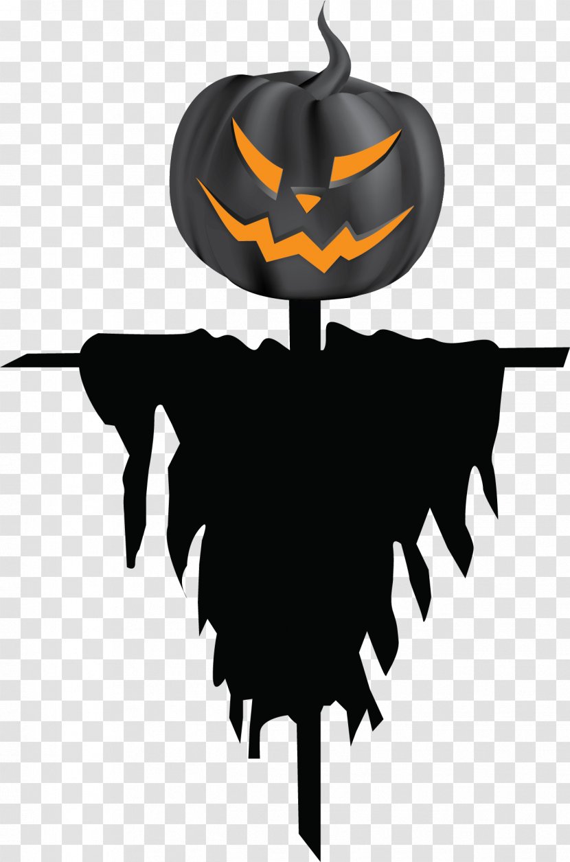 Halloween Clip Art - Scary Pumpkin Transparent PNG