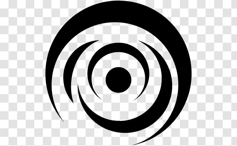 Black Hole Symbol Clip Art - Spiral Transparent PNG