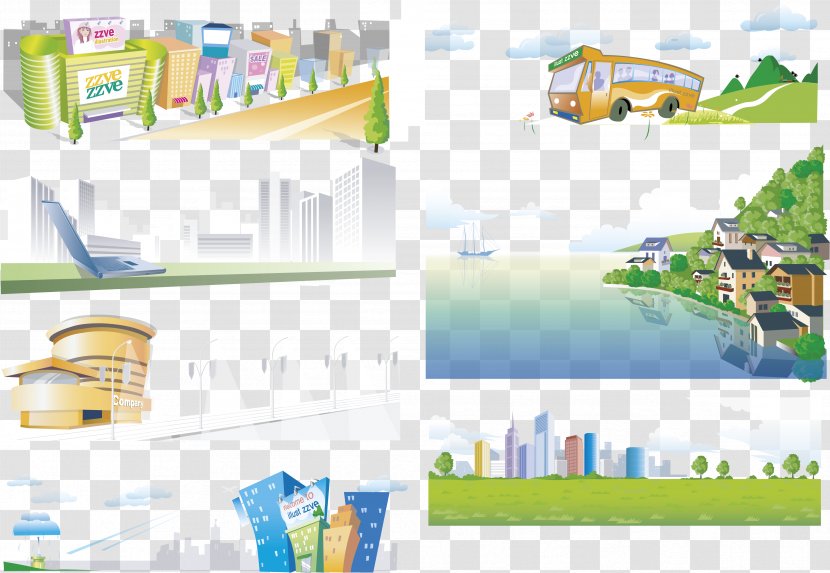 Euclidean Vector Icon - Village - Cityscape Transparent PNG