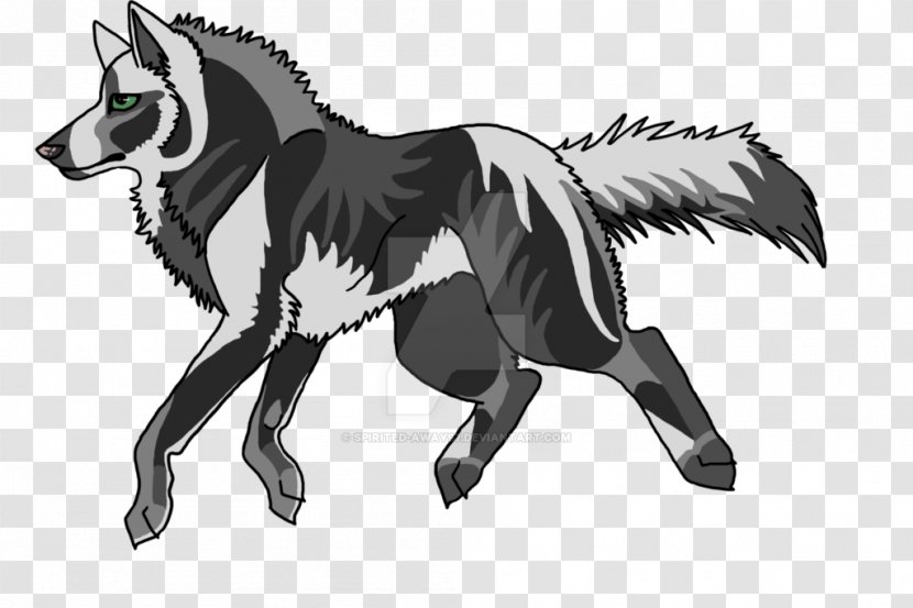 Mustang Pack Animal Legendary Creature Canidae Dog - White - Spirited Away Transparent PNG