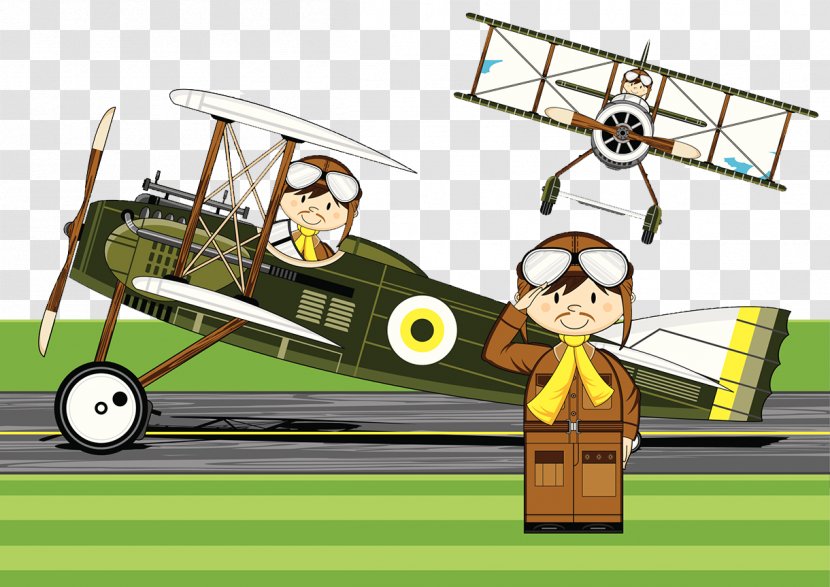 Airplane Cartoon 0506147919 Illustration - Model Aircraft - Retro Transparent PNG