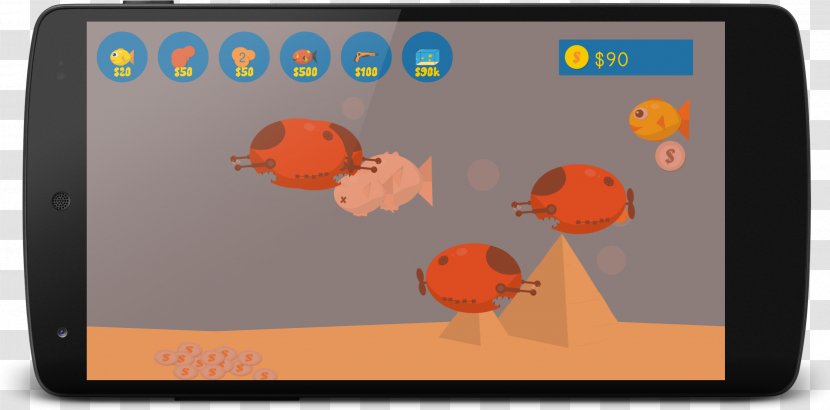 Fish Aquarium Display Device Android NeuronDigital Java - Animated Cartoon - Tank Transparent PNG