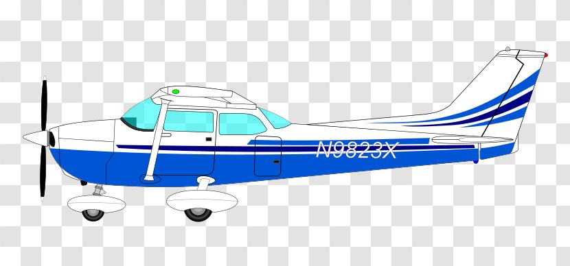 Airplane Cessna 172 150 177 Cardinal Clip Art - Propellerflygplan - Blue Propeller Cliparts Transparent PNG