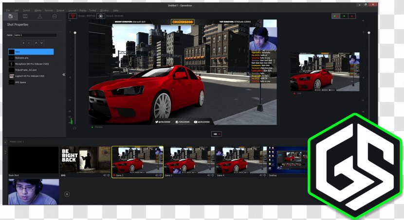 Streaming Media Computer Software Wirecast Broadcasting Video - Game - Brand Transparent PNG