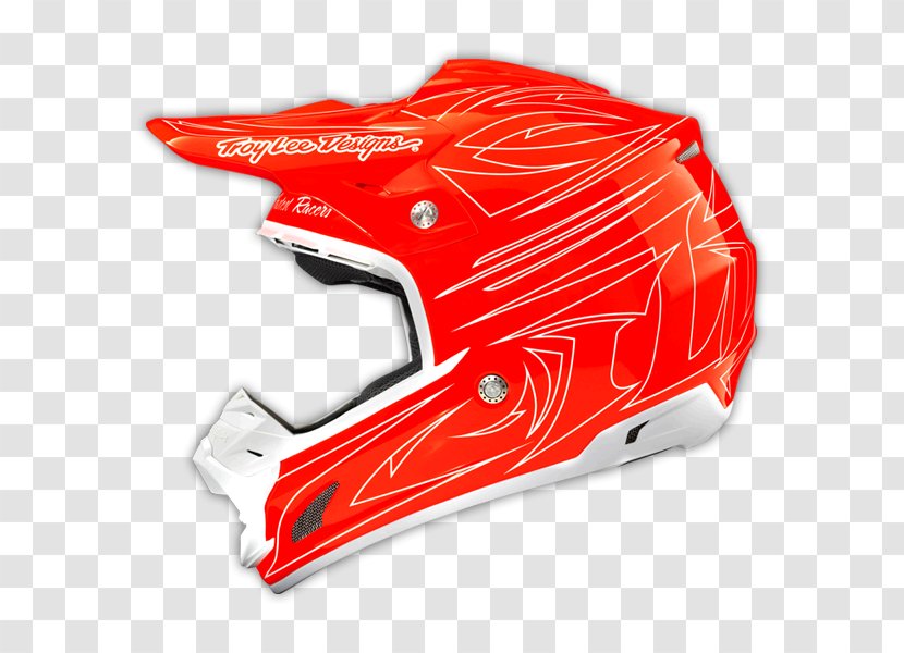 Bicycle Helmets Motorcycle Ski & Snowboard Troy Lee Designs - Orange - Racing Helmet Design Transparent PNG