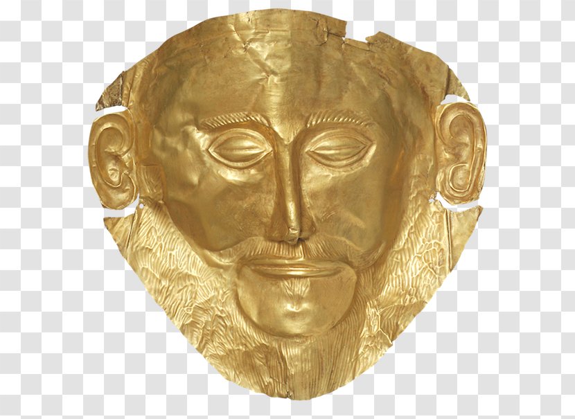 Mask Of Agamemnon Grave Circle A, Mycenae National Archaeological Museum, Athens - A - Culture Transparent PNG