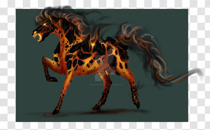 Mustang Stallion DeviantArt Animal - Demon - Magma Transparent PNG