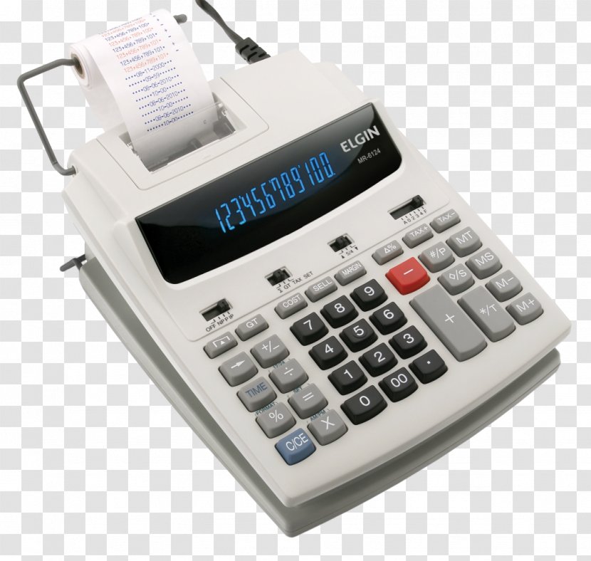 Scientific Calculator Table Electronics Casio - Hr150tm Twocolor Printing Transparent PNG