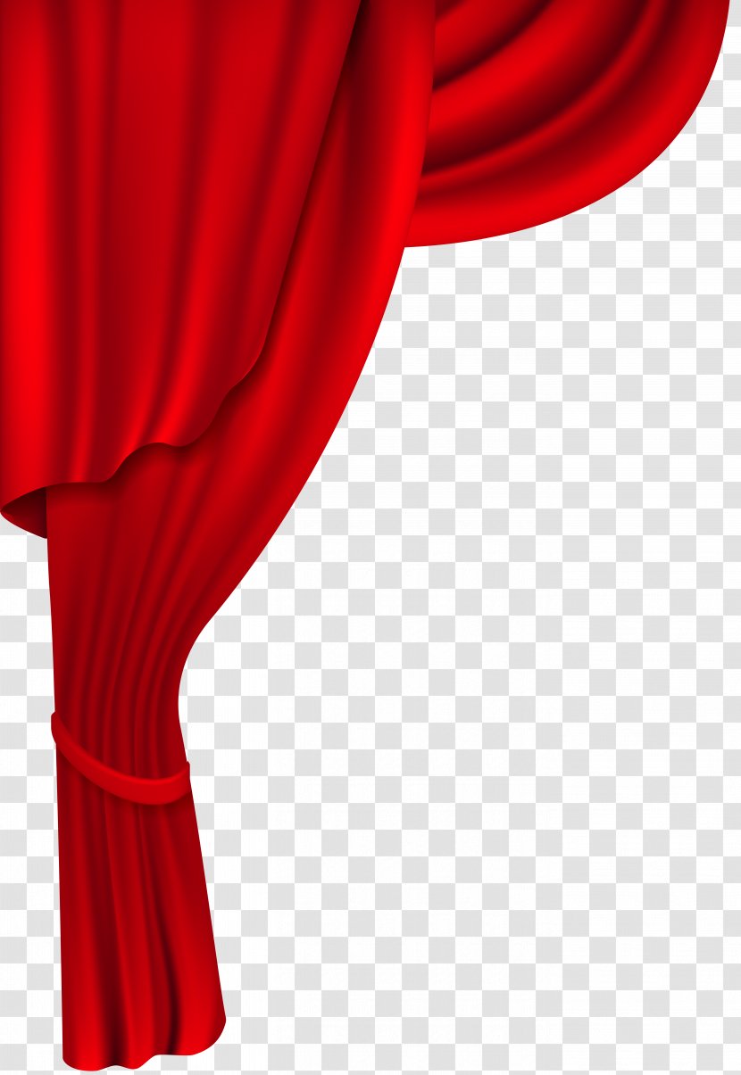 Theater Drapes And Stage Curtains Clip Art - Red - Wedding Curtain Transparent PNG