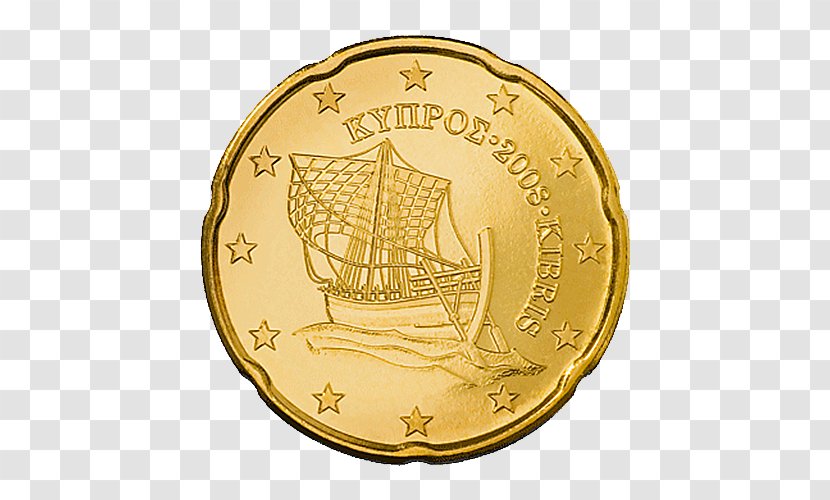 Cyprus 20 Cent Euro Coin Coins Transparent PNG