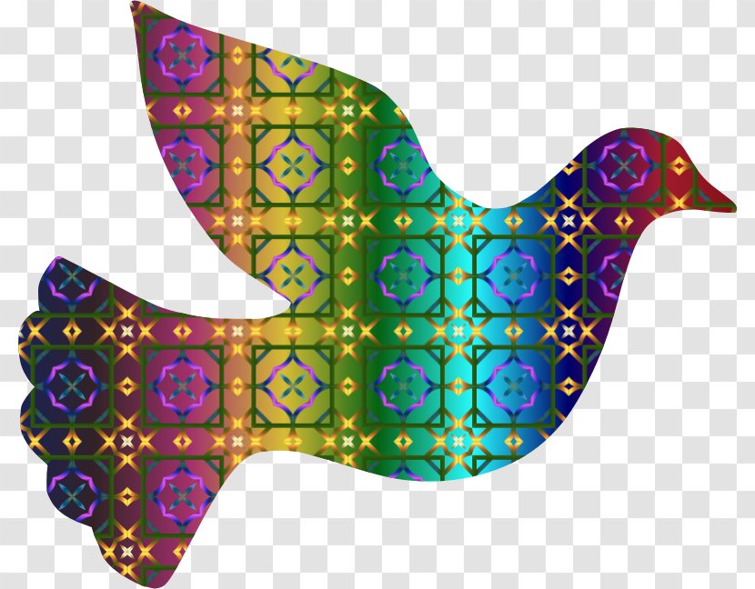 Columbidae Doves As Symbols Color Clip Art - Line - DOVE Transparent PNG