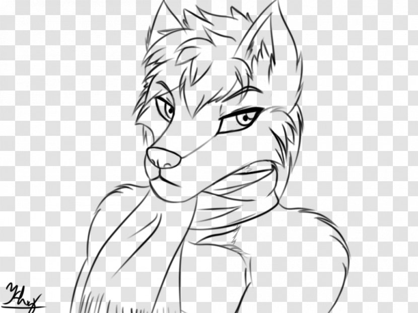 Sketch Whiskers Line Art Drawing Digital - Flower - Furry Transparent PNG