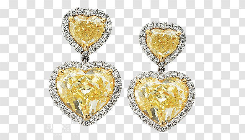 Earring Yellow Engagement Ring Diamond Sapphire - Blingbling - Gemstone Transparent PNG