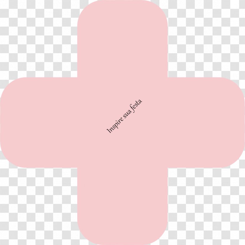 Finger Pink M - Cross - Design Transparent PNG