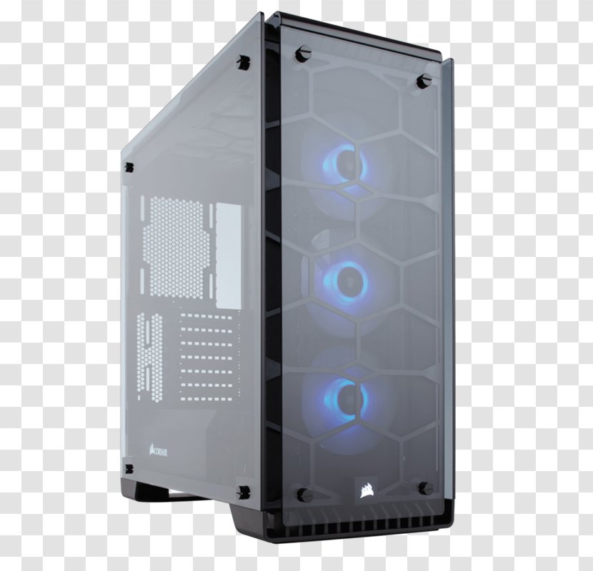 Computer Cases & Housings Corsair 570X RGB Crystal ATX Case Fan CO-9050069-WW Hardware - Cooling Tower Transparent PNG