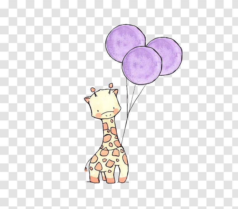 Giraffe Drawing Cuteness Cartoon Sketch - Vertebrate Transparent PNG