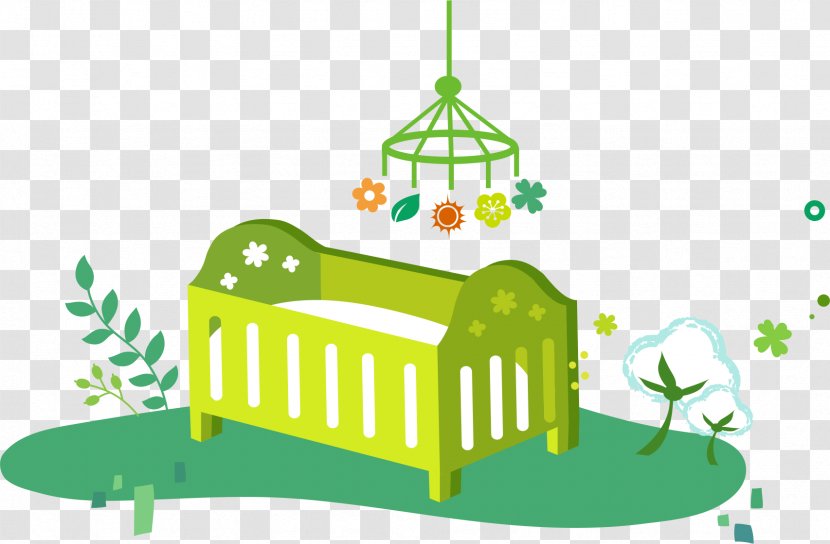 Diaper Infant Bed Illustration - Tree - Green Baby Transparent PNG