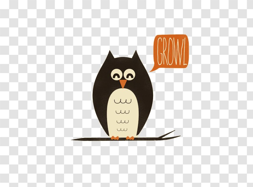 Tawny Owl Bird Drawing Illustration - Poster - Cartoon Transparent PNG